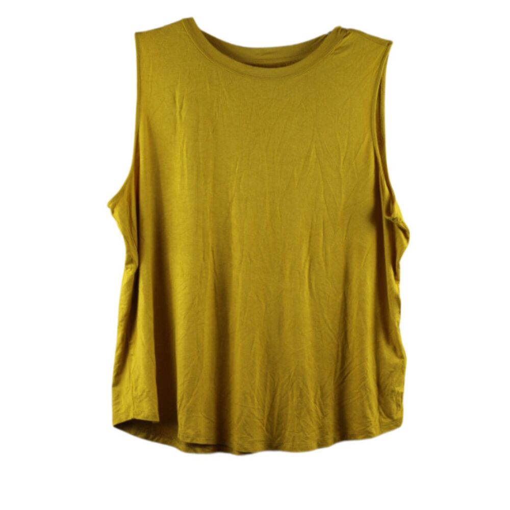 Amazon Essentials Yellow Women's Top Blouse Sleeveless XL 053